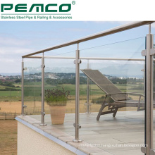 Deck Cheap Glass Balustrade Balcony Stainless Steel Baluster Glass Railing